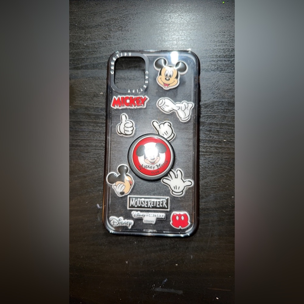 Casetify Disney sticker case with popsocket